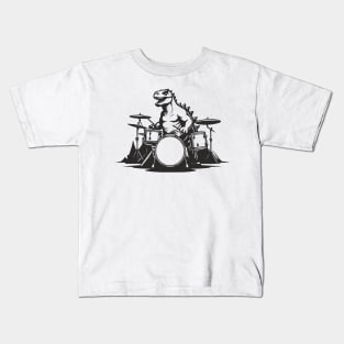 Dino Drummer Kids T-Shirt